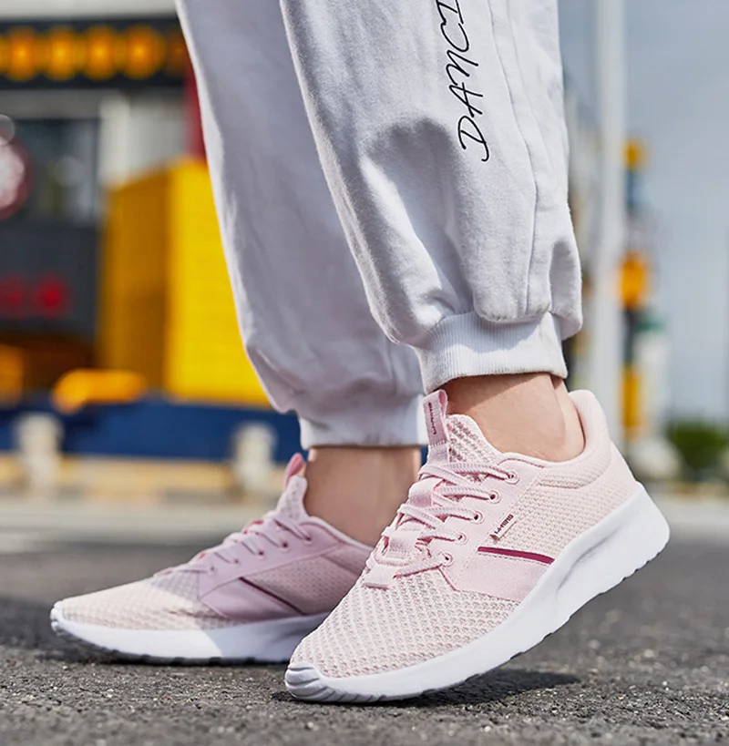 Li-Ning/Женская Базовая мягкая обувь для образа жизни; удобная спортивная обувь с дышащей подкладкой для фитнеса; кроссовки-светильник; AGCP084 YXB311