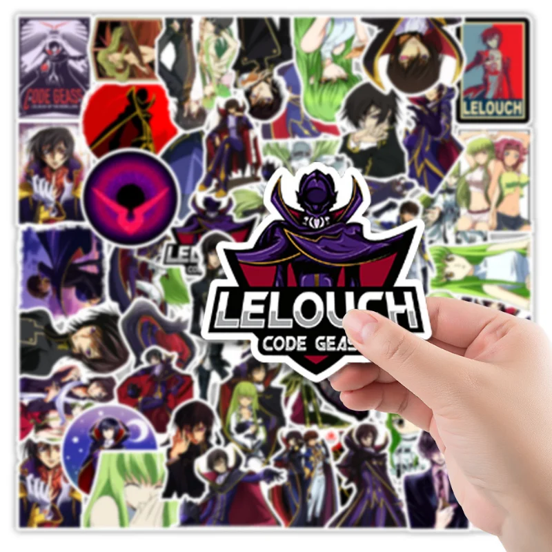 

50Pcs Anime CODE GEASS Stickers Lable For Cars Motorcycles Furniture Children's toy DIY