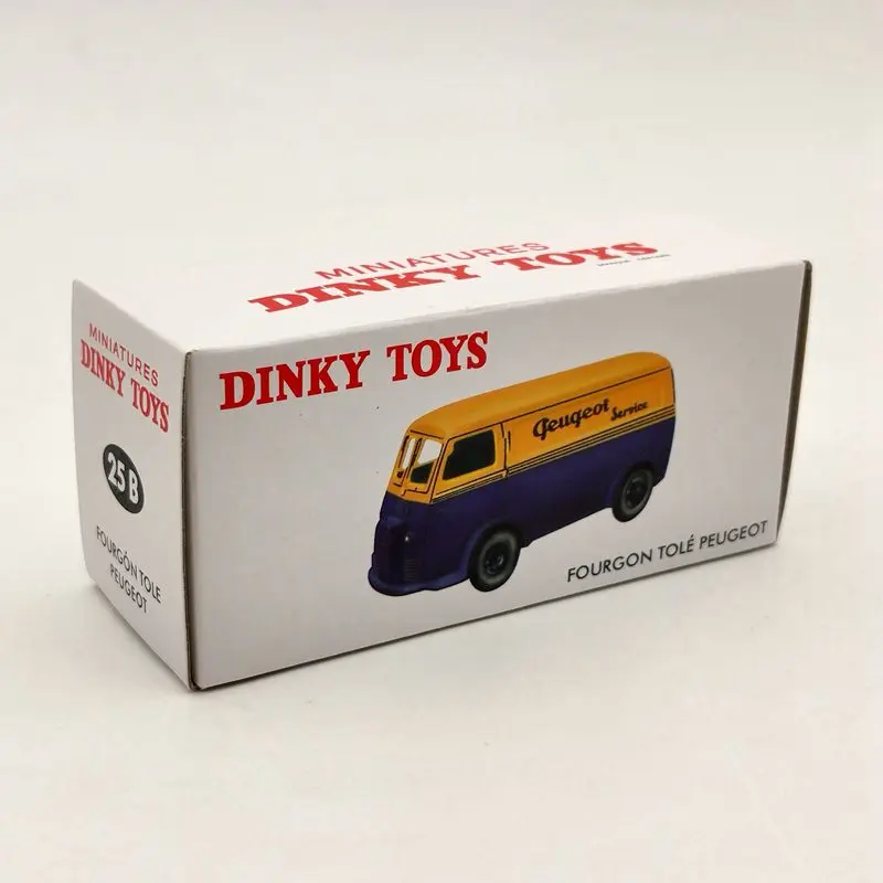 Атлас 1/43 миниатюрные игрушки Dinky 25B для P ~ fourfourgon Tole D.3.A желтый литье под давлением|