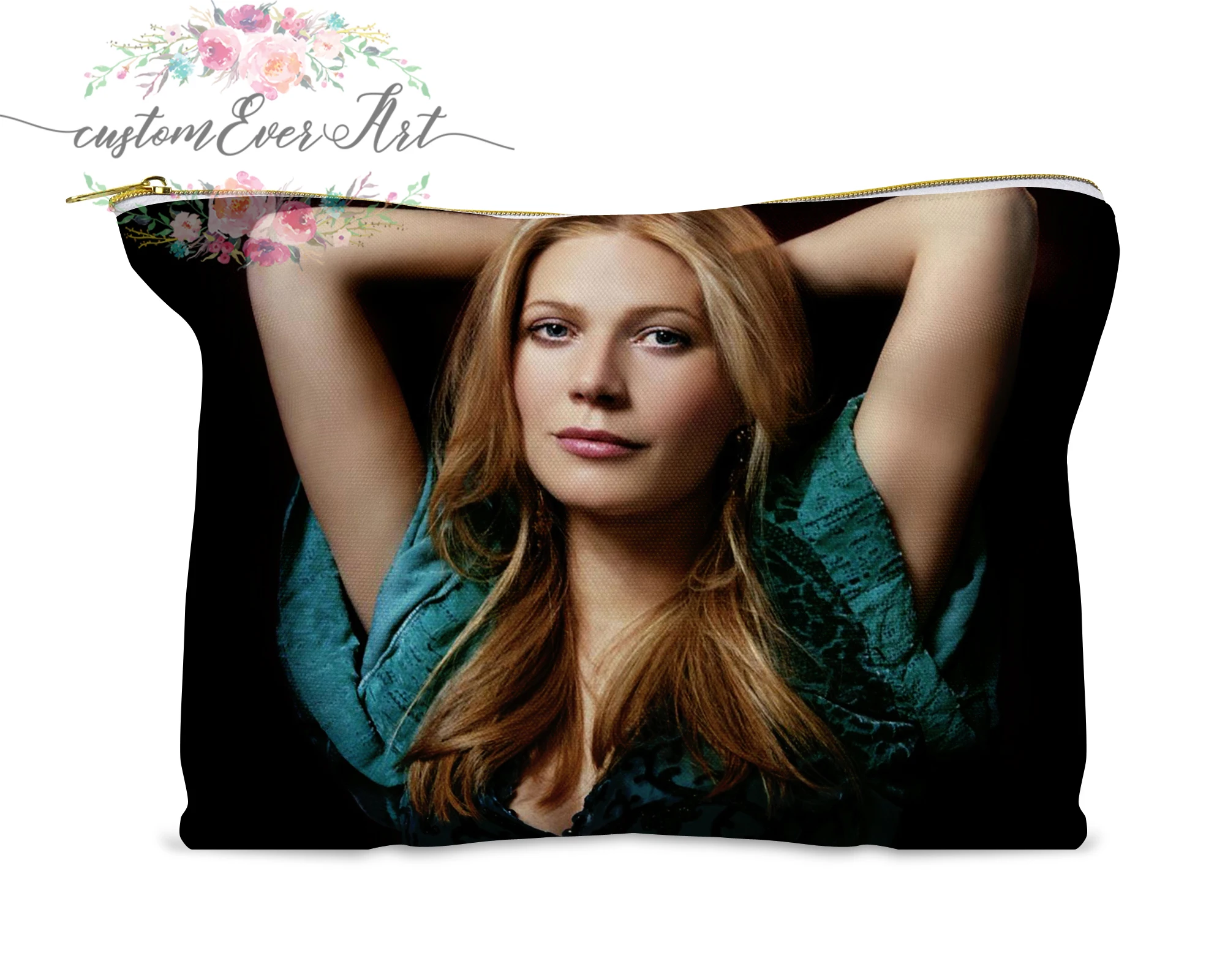 

Gwyneth Paltrow cosmetic bag personalized small makeup bag funny makeup organizer toiletry bag zipper pouch