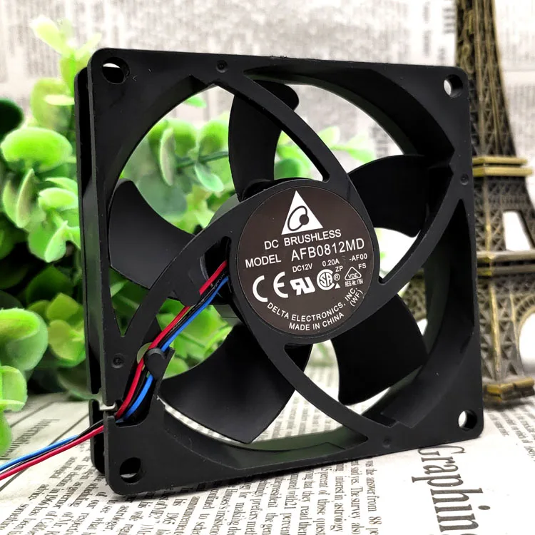 

New original AFB0812MD 8020 DC 12V 0.20A computer CPU four-wire 8CM cooling fan
