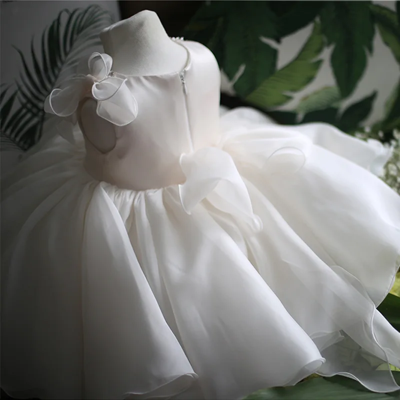 Платья принцессы для девочек с цветами украшенные бисером детская фатиновая