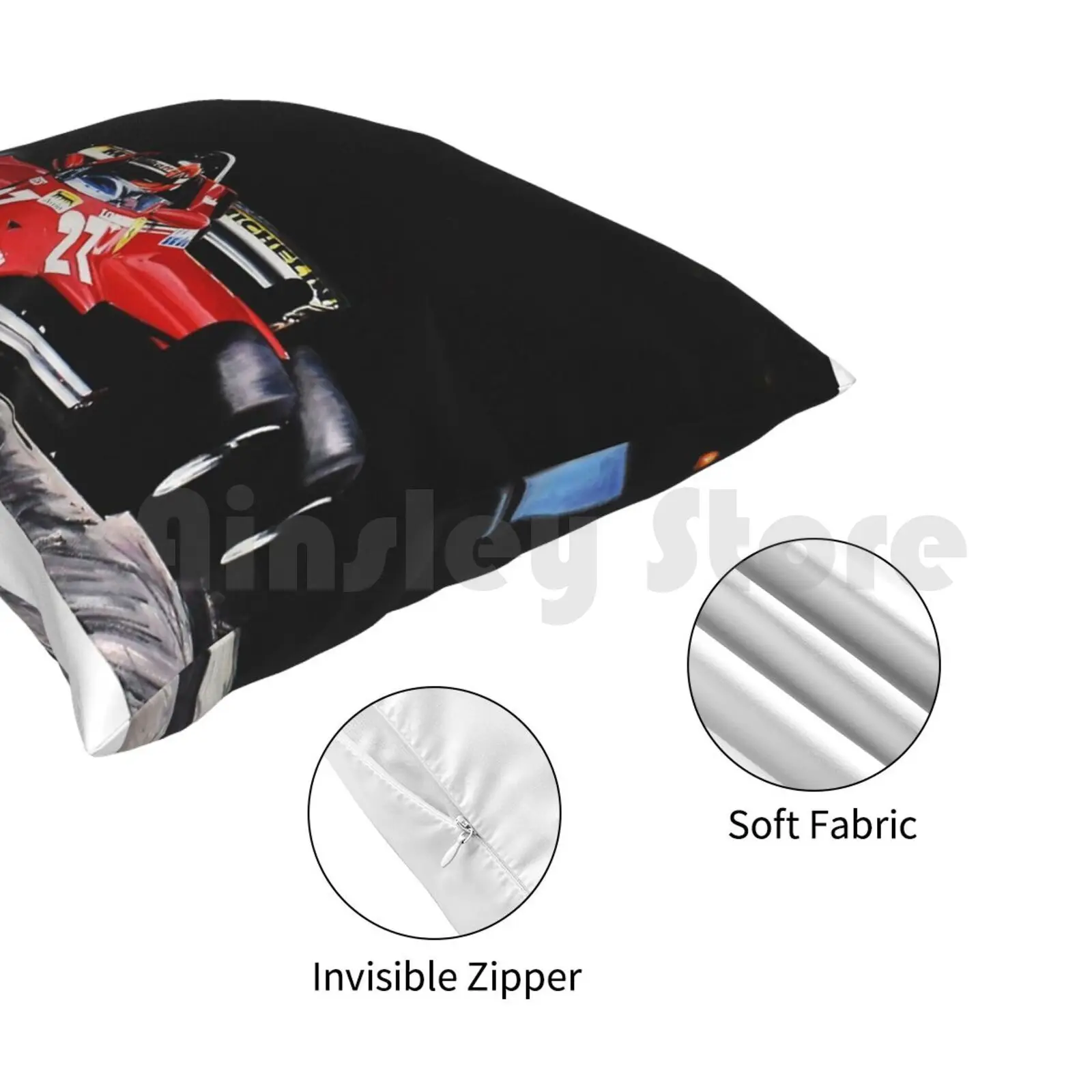 Жиля Вильнёва Гран При Монако 1981 Подушка Чехол с принтом домашняя мягкая подушка