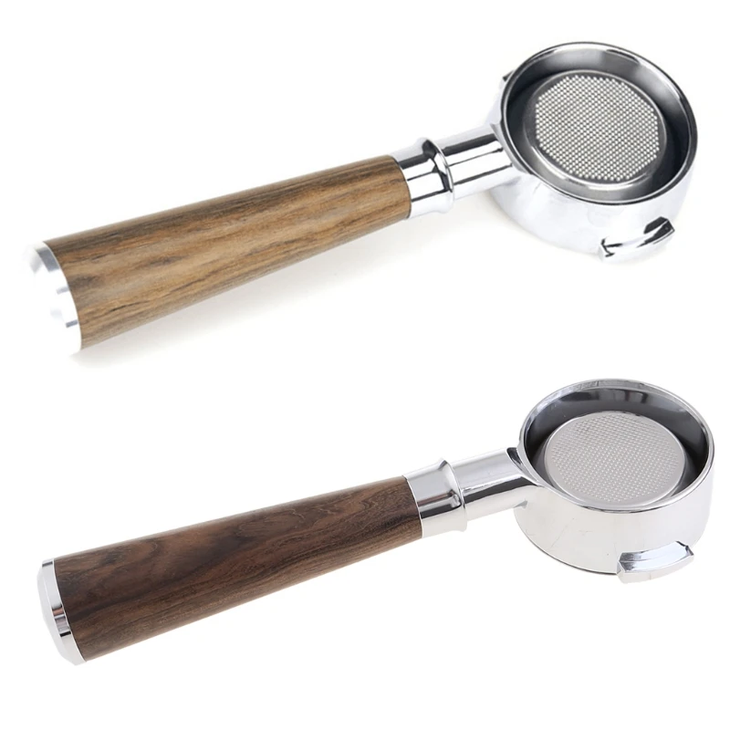 

58mm Coffee Machine Filter Holder E61 Bottomless Portafilter with Wooden Handle Dropshipping