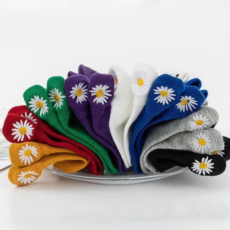 5 пар/лот Сезон весна лето Носки для женщин и мужчин с вышитым рисунком выражения