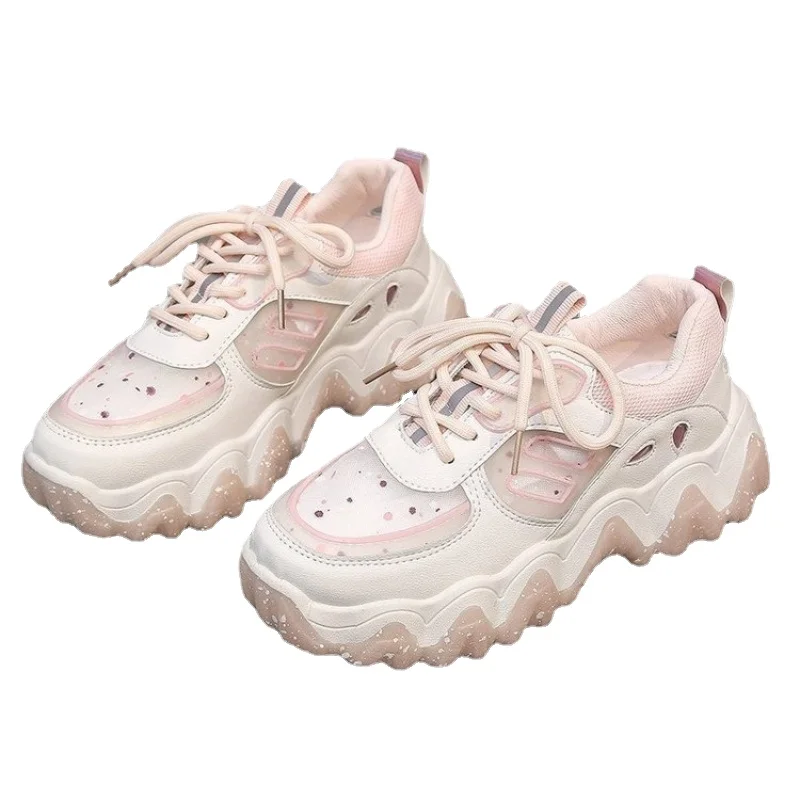 

2021 new Summer Women Platform Sport Sandals Comfortable Flat Heels Casual Shoes Woman Breathable Mesh Ladies Walking Sandals