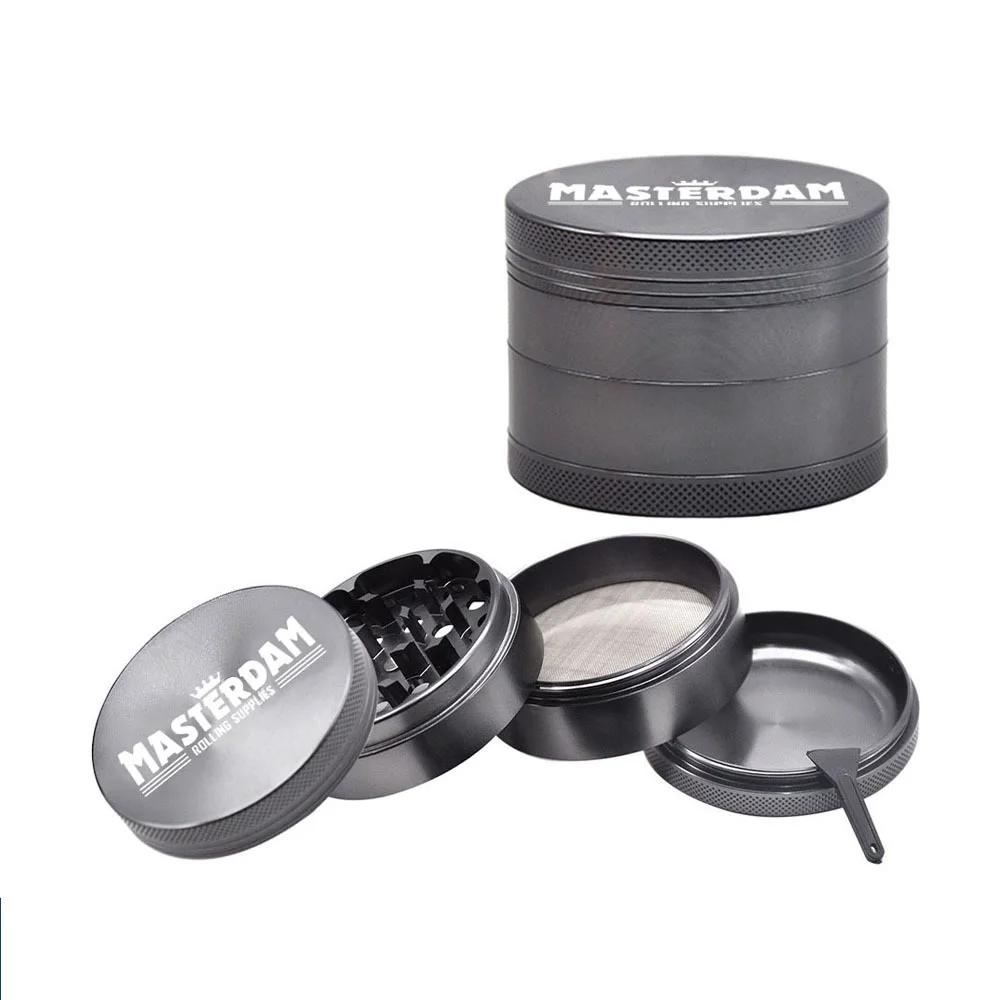 

63mm 4-Layer Aluminum Alloy Smoke Grinder for Herb Weed Tobacco Accessories
