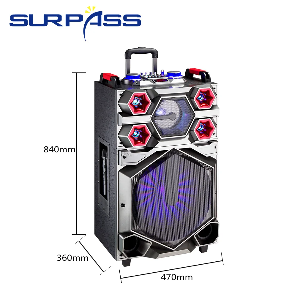 Bluetooth динамик Караоке Портативный открытый большой мощности 400 Вт DJ Hi Fi