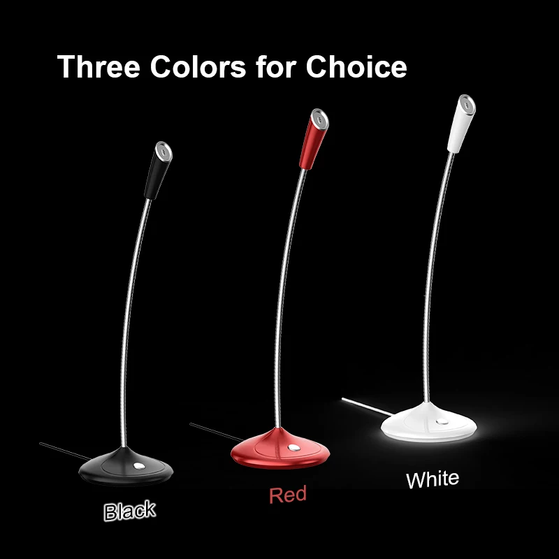 

New Gooseneck Design Usb Microphone Noise Cancelling Led Light Gaming Microphone