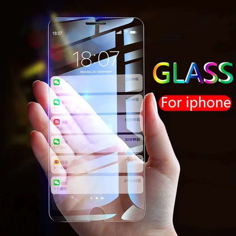 5 шт./лот 2.5D Защитная пленка для экрана из закаленного стекла iphone 11 Pro 5s SE 6 6s 7 Plus 8 X XS
