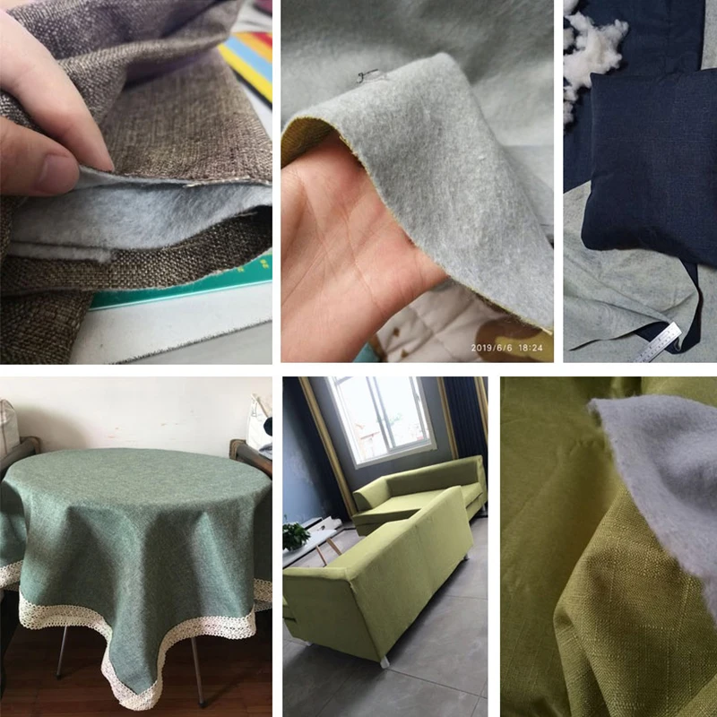 Хлопчатобумажная ткань плотная бархатная с обратной стороны Пылезащитная