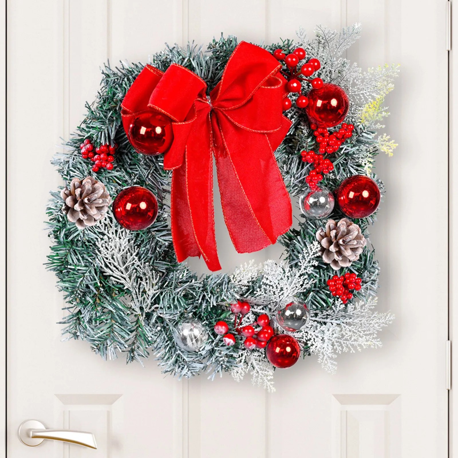 

Рождественские украшения, венок на входной двери, подвесная гирлянда, Рождественское украшение, праздничное украшение на новый год 2022, цвет...