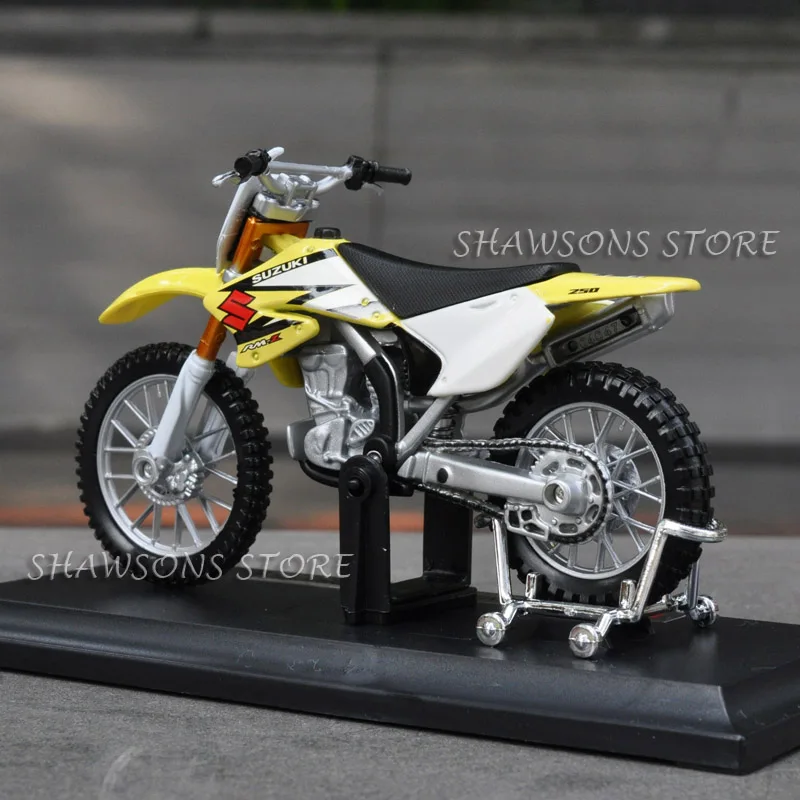 Литые игрушечные модели Maisto 1:18 Suzuki RM Z 250 копия миниатюрного мотоцикла|maisto 1:18|miniature