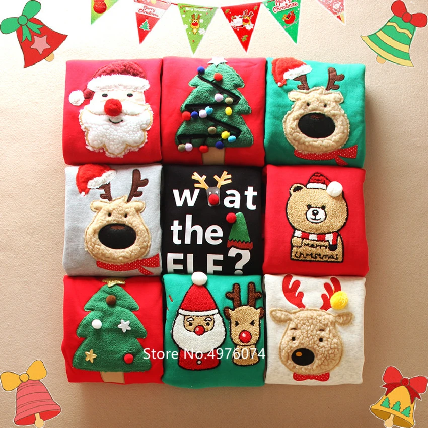 Семейная одежда для мамы и меня свитеры с Санта Клаусом Рождественский семейный