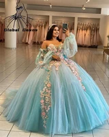 off the shoulder quinceanera dresses ball gown princess pageant graduation birthday party appliques sweet 16 15