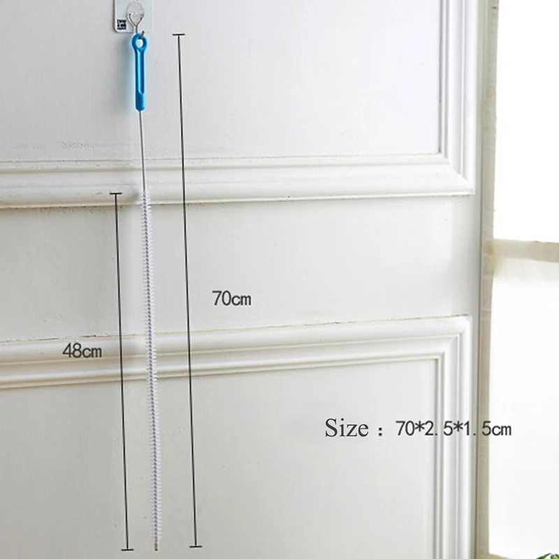 

Kitchen Bathroom Sewer Cleaning Brush Sink Tub Toilet Home Bendable Dredge Pipe Snake Brush Tools
