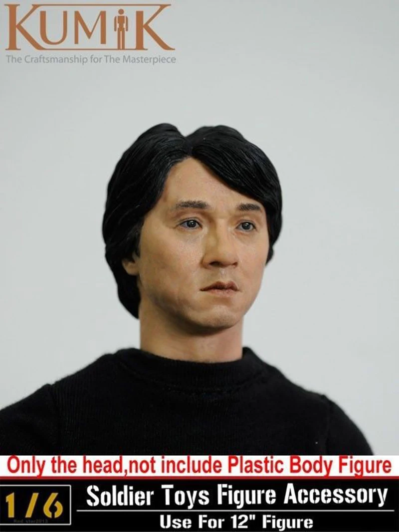 

1/6 KUMIK 13-41 Jackie Chan Head Mode F 1/6 Action Figure body