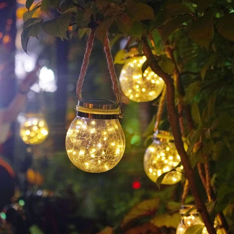 Светодиодный Сказочный светильник на солнечной батарее Mason Jar s для наружного