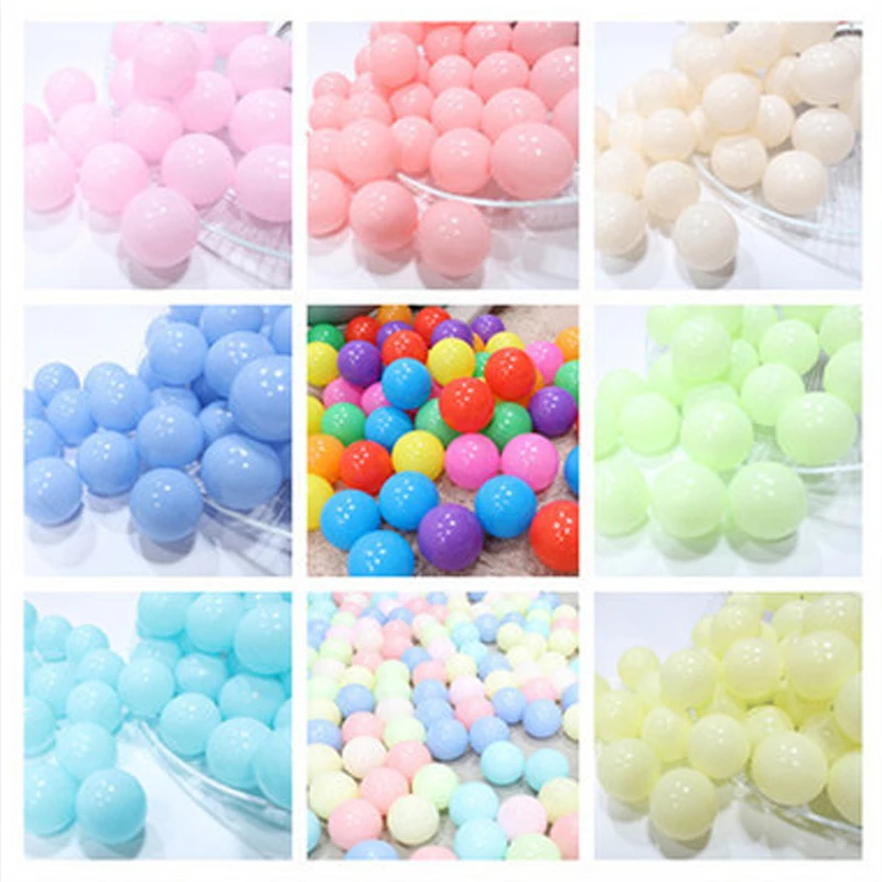 

50 100Pcs Colorful Soft Plastic Water Pool Ocean Ball Pits 5.5cm 7cm Baby Funny Toys Stress Air Ball Outdoor Fun Sports