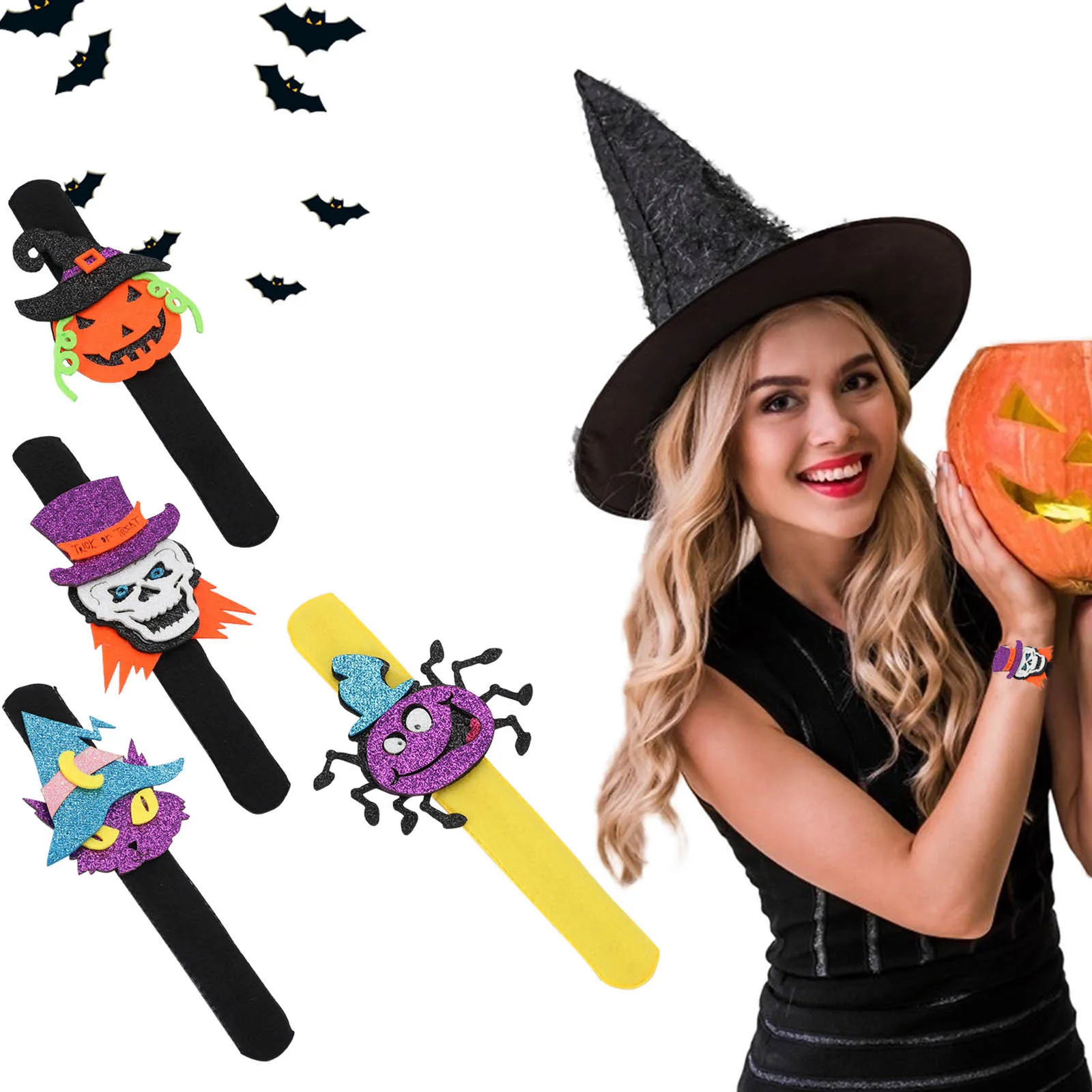 Браслеты для Хэллоуина тематические браслеты с изображением тыквы призрака