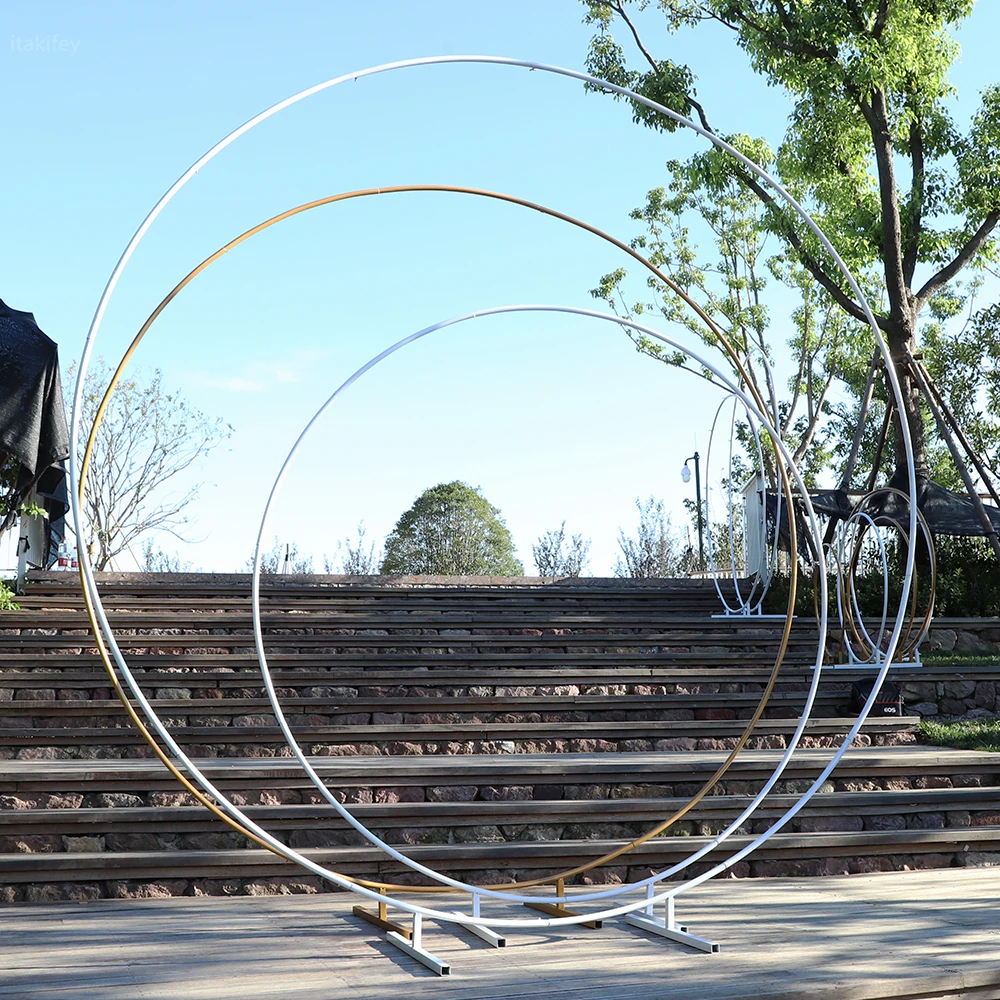 Круглая свадебная АРКА декор на день рождения реквизит Фотофон с кольцом и аркой