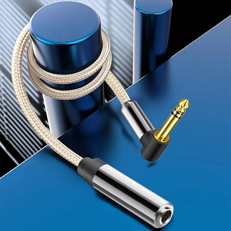 Удлинитель для наушников Hi-Fi 1/4 дюйма со штекером от 6 35 мм до | Аудио- и видеокабели