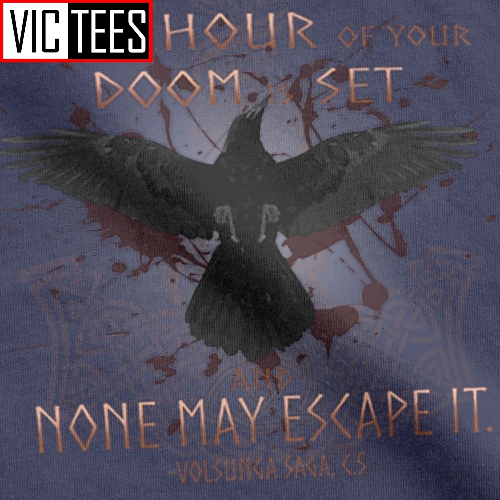 Норвежский викинг футболки с рисунком страха не смерти ворона воина мужские