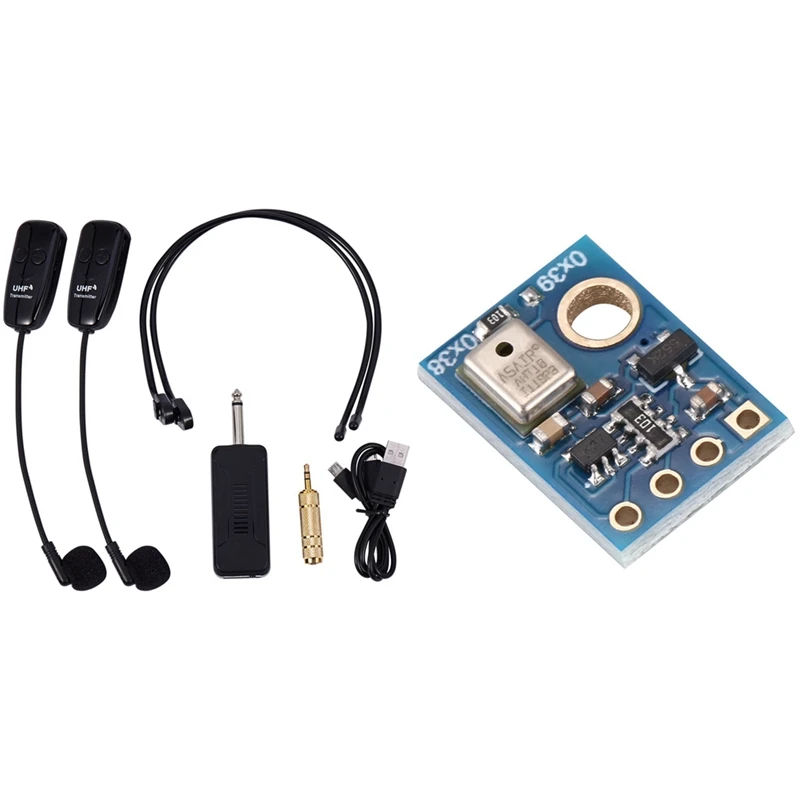 

1 Set U12F Uhf One Microphone Amplifier Mixer & 1 Pcs Aht10 High Precision Sensor Measurement Module