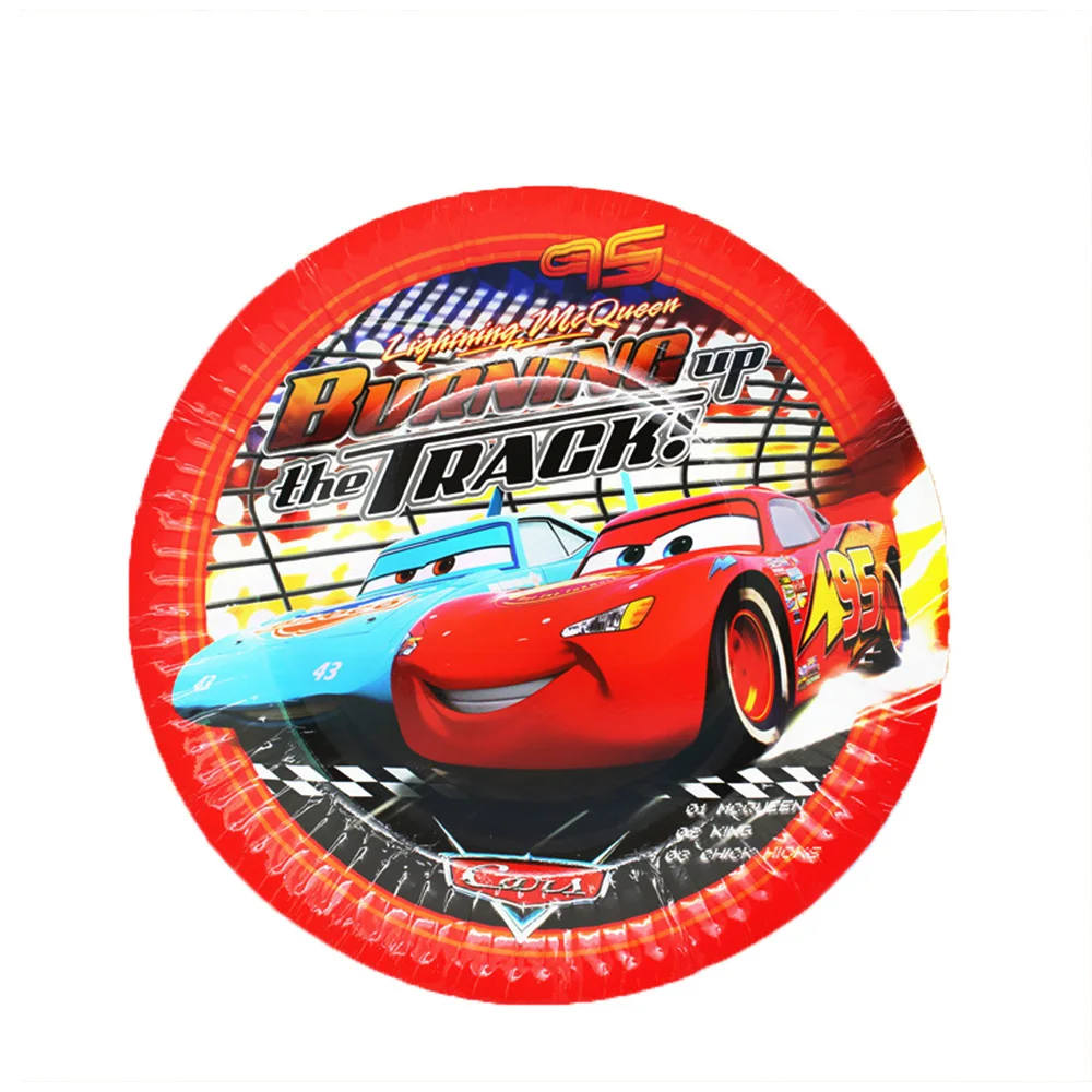Диснеевские тачки Молния Маккуин искусственные украшения одноразовая бумажная