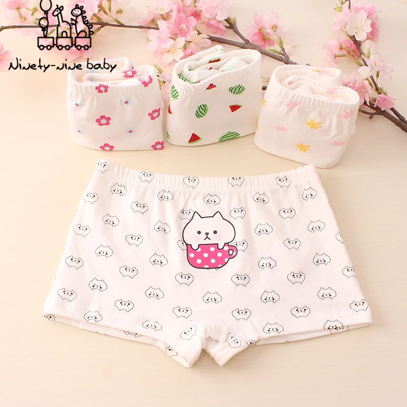6 шт. трусики для девочек детское хлопковое нижнее белье милые детские трусы с