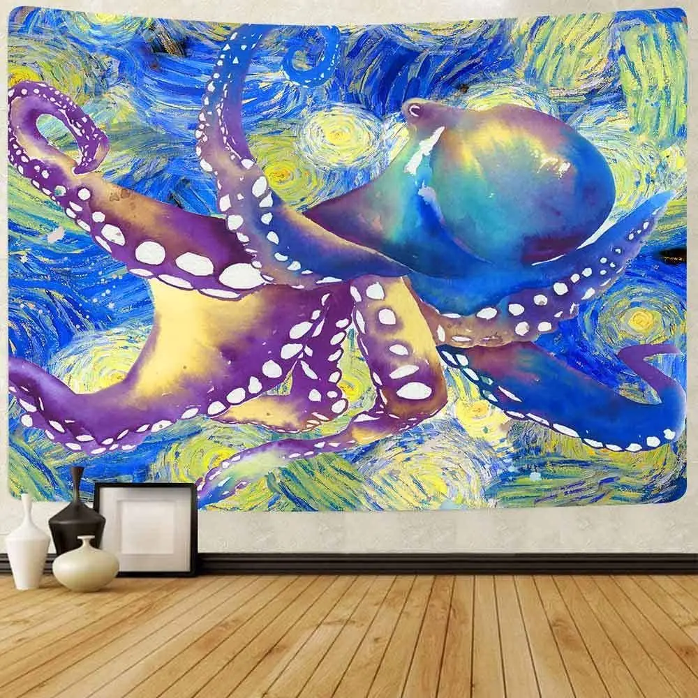 

Скатерть с рисунком мандалы в стиле бохо, психоделический декор, хиппи