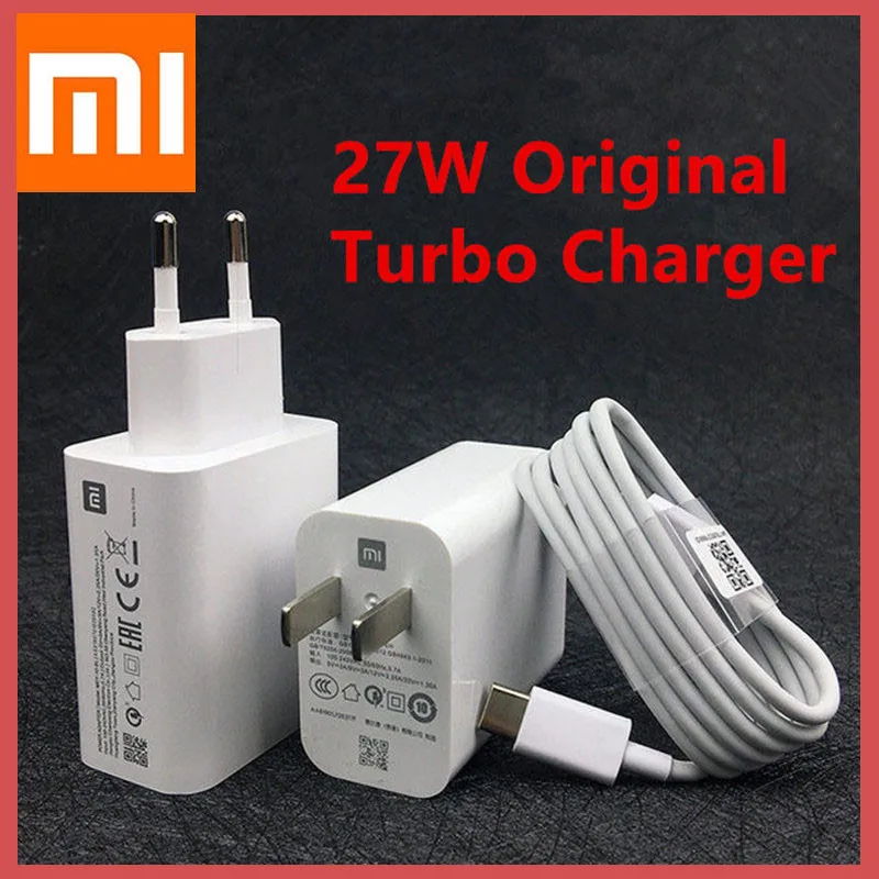 

Зарядное устройство для Xiaomi Redmi note 9, 27 Вт, 3 А, Usb-кабель