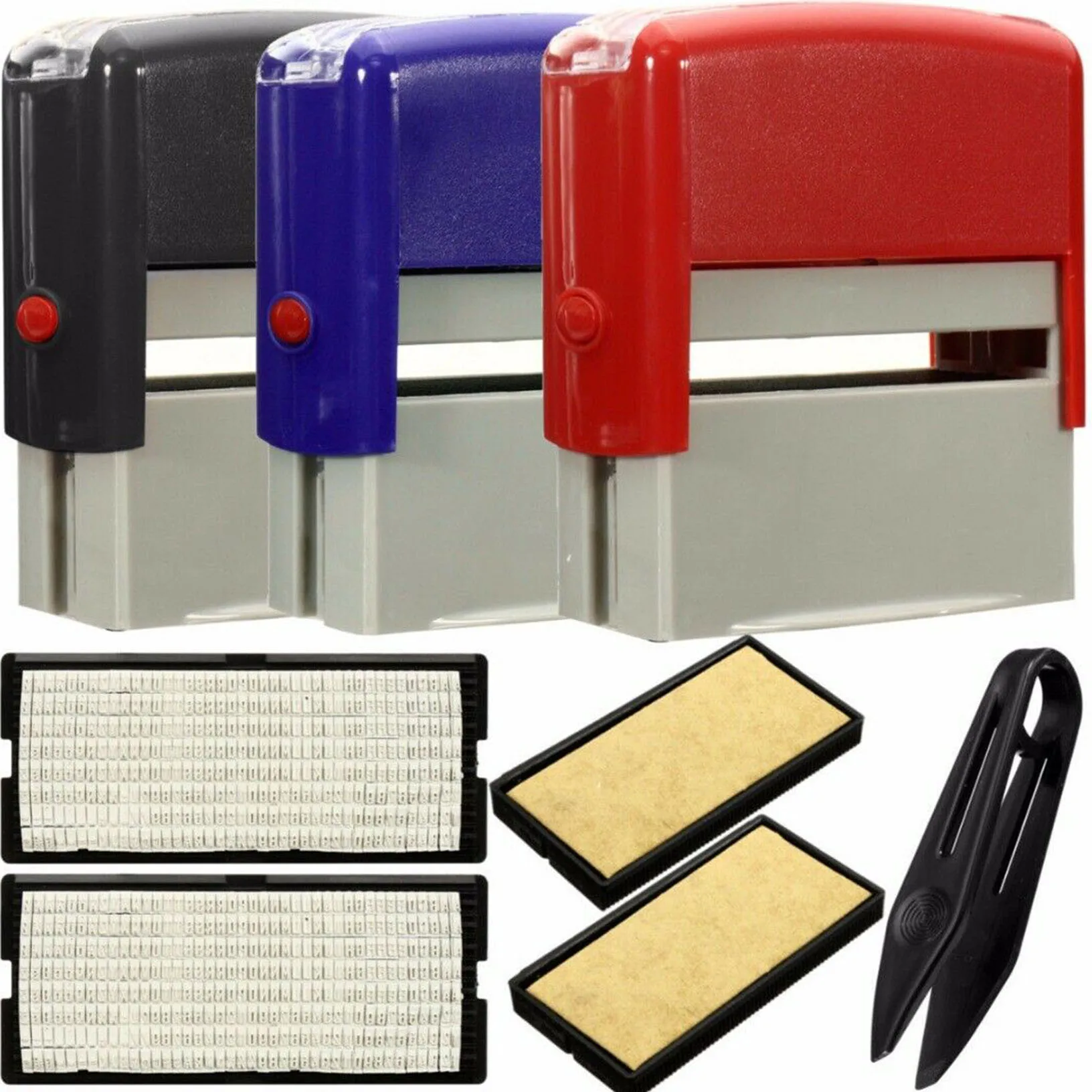 Набор мини-штампов с буквами алфавита 3 цвета | Дом и сад