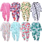 Детские комбинезоны, осенняя одежда на двойной молнии для детей, Пижама для сна, комбинезон для новорожденных, Детский комбинезон для мальчиков и девочек