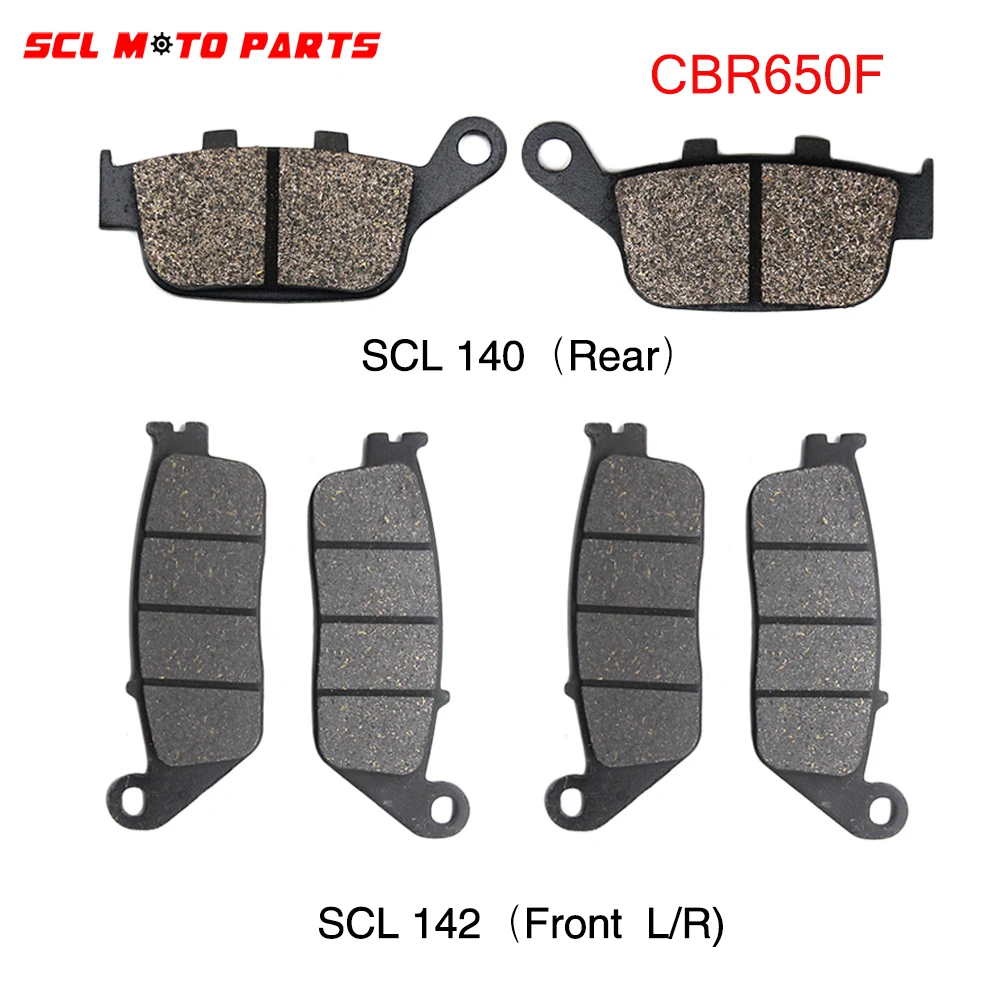 

ALconstar-Motorcycle Semi-metal FOR Honda CBR650F 2014 2015 3 Pairs Front Brake Pads And Rear Brake Pad Disc Brake System Racing