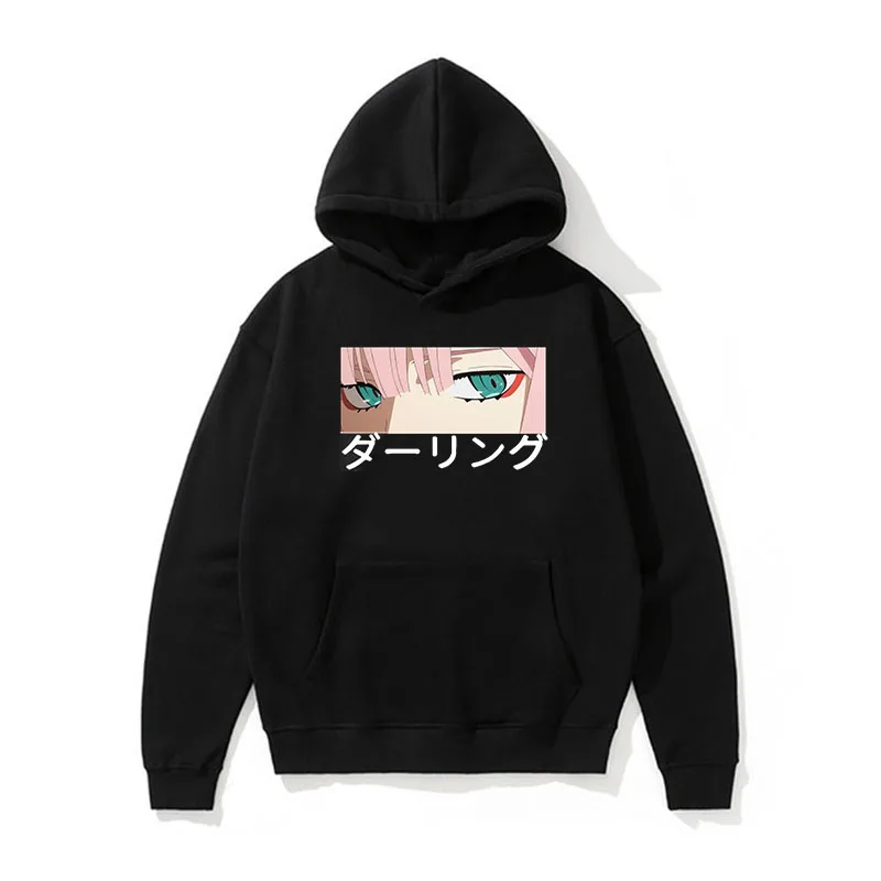 

Darling In The Franxx Anime Harajuku Zero TWO Beautiful Girl Print Hoodie Men's Top Loose Autumn/Winter Sweater Hoodie