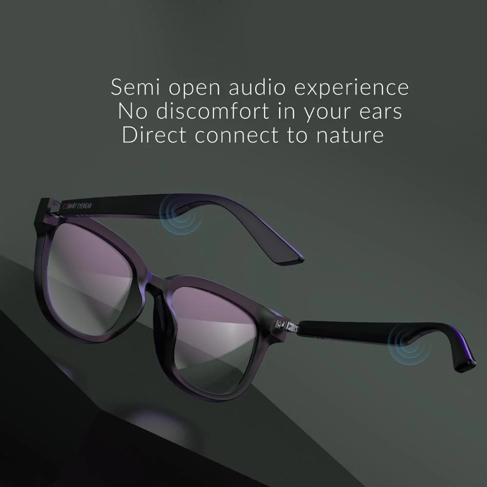 저렴한 Kx-tws 지능형 무선 야외 스포츠 안경, 블루투스 5.0 편광 선글라스, 블루 레이, 중립