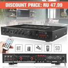 720 Вт 5CH Bluetooth Стерео AV мощный объемный бас 110 В автомобильная аудиосистема сабвуфер динамики светодиодный цифровой усилитель для караоке кинотеатра