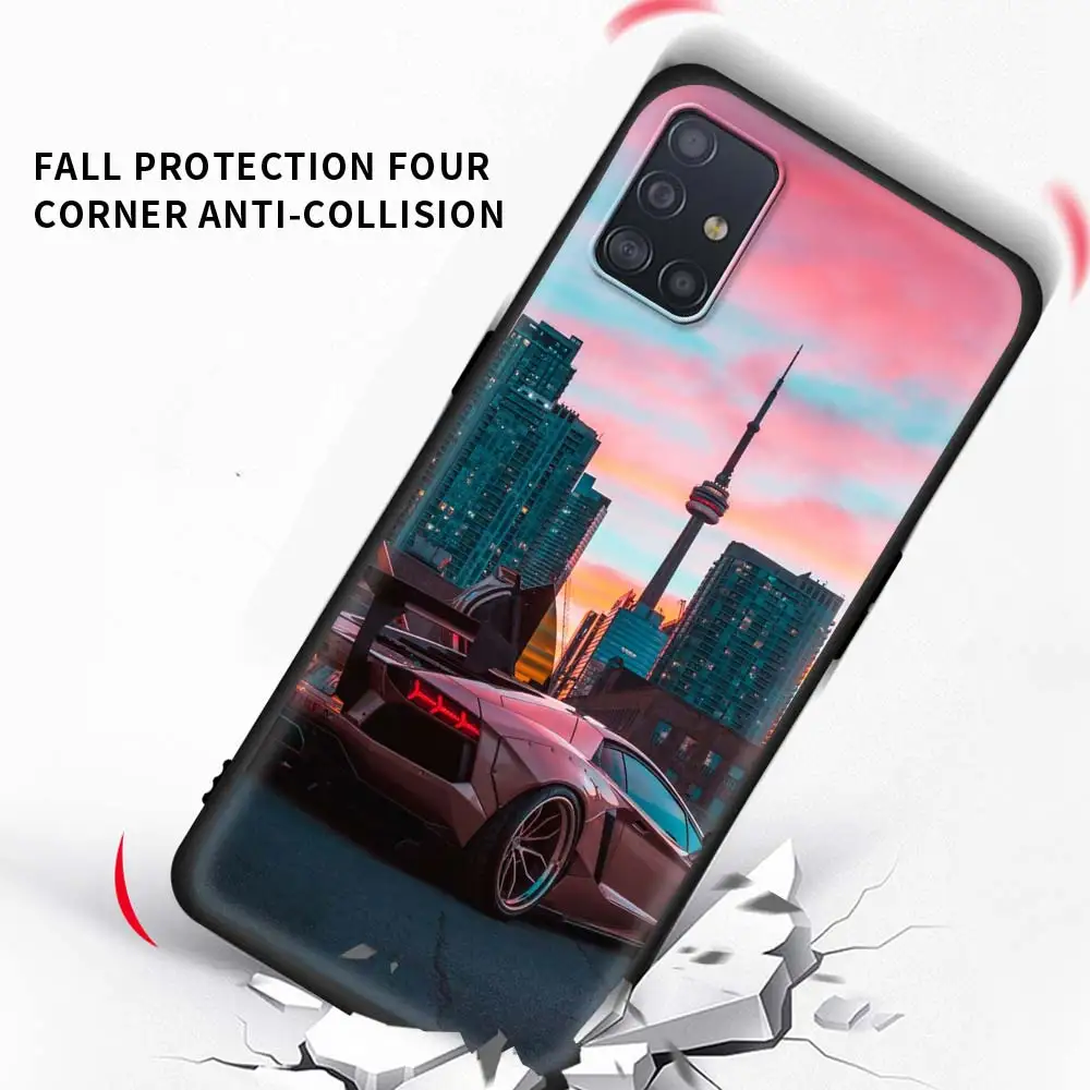 

Cool Sports Car Silicone Cover for Samsung Galaxy A51 A71 A21s A31 A41 A11 A32 A12 A02s A52 M31 M51 Phone Case Soft Funda Shell