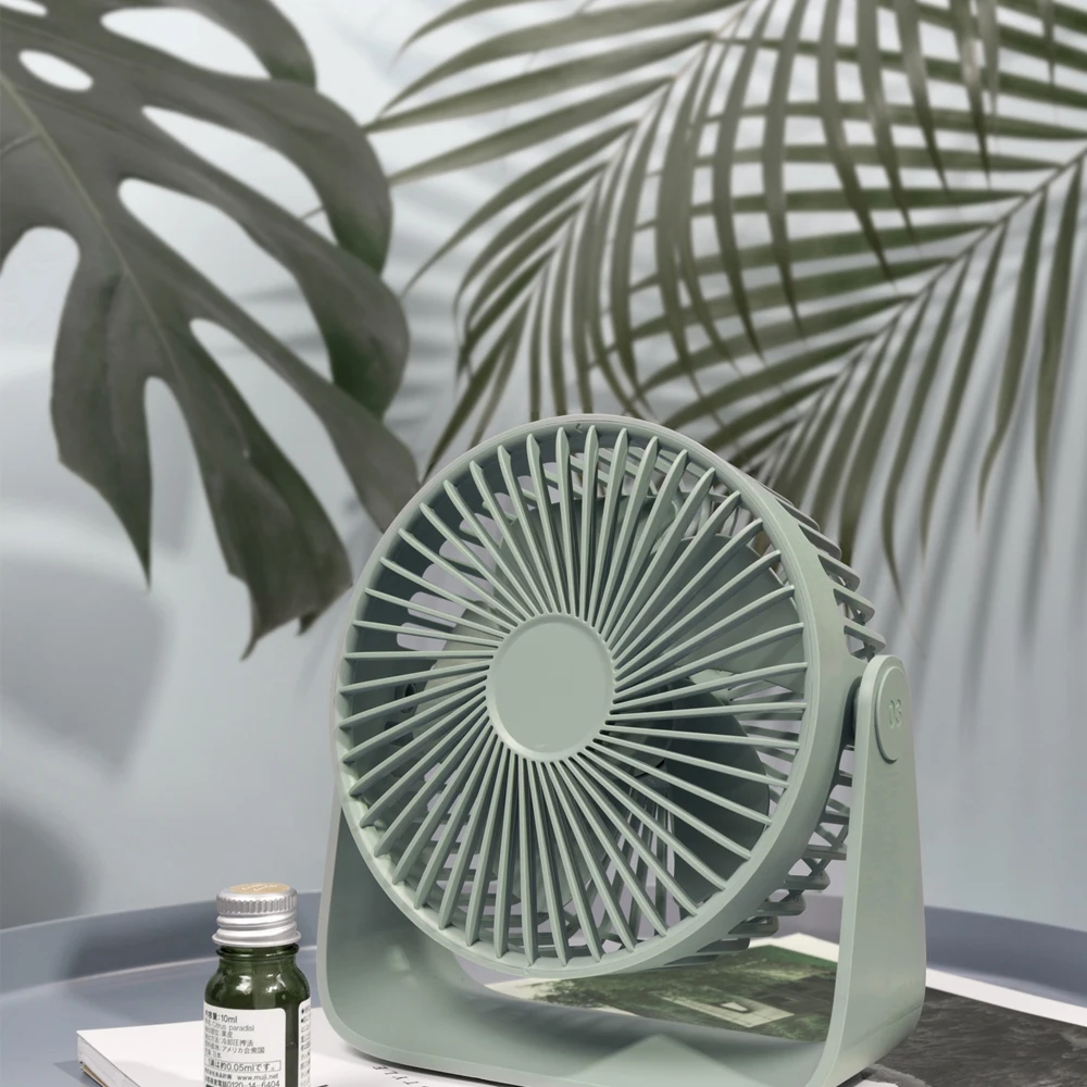 

Mini Fan Portable USB Table Fans Double Leaf Desktop Fan With Aroma Slot Quiet Smart Touch Summer Cooler 360 Degrees For Home