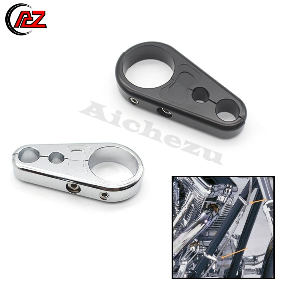 ACZ Motorcycle Throttle Brake Clutch Cable Wire Clamps Clip 25mm Handlebar For Harley Street Bob Sportster 883 1200 Dyna Softail