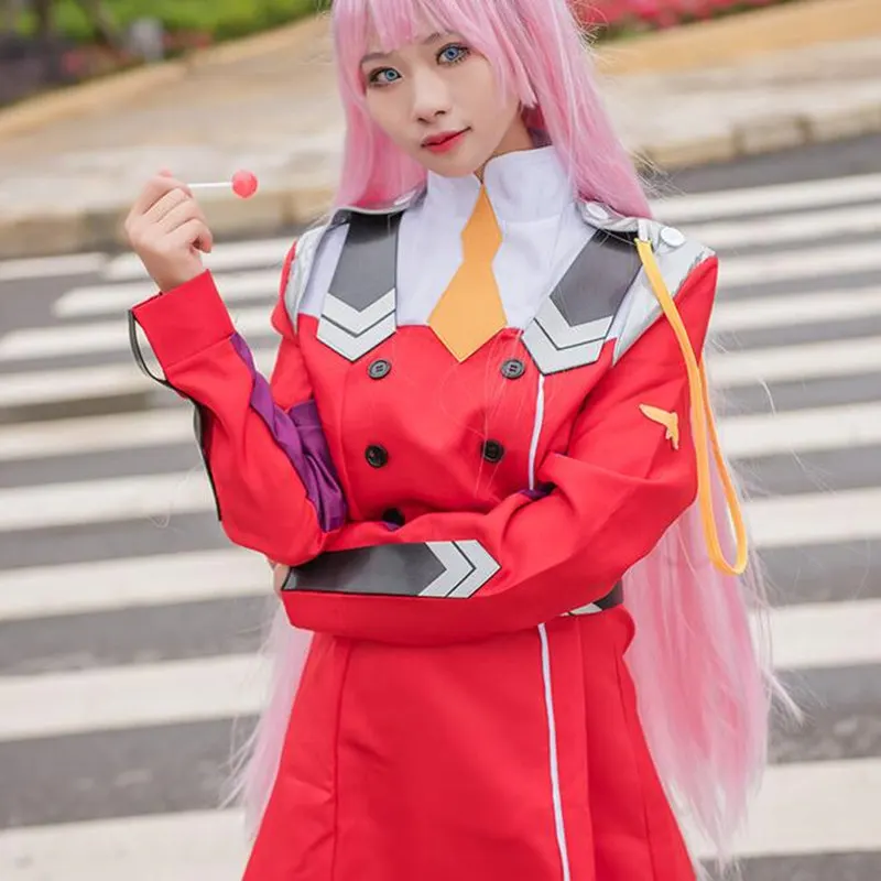 Костюмы на Хэллоуин Аниме дорогой в Фране Код: 002 ноль два костюма для косплея