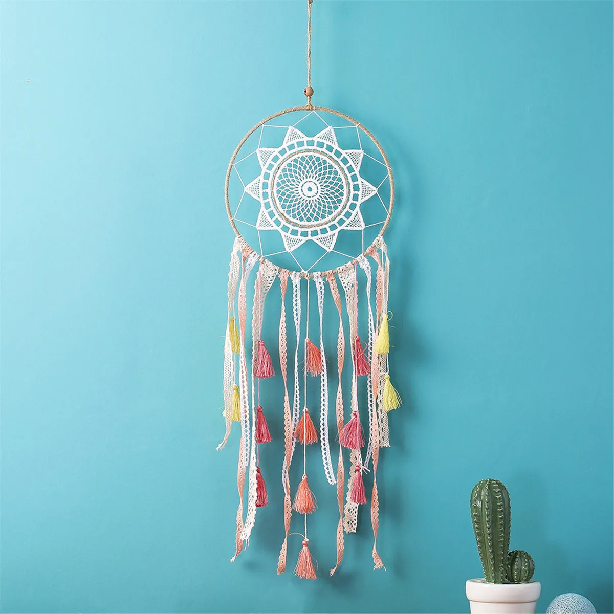 Родной Индийский Ловец снов для детей перо на стену подвесное украшение дома