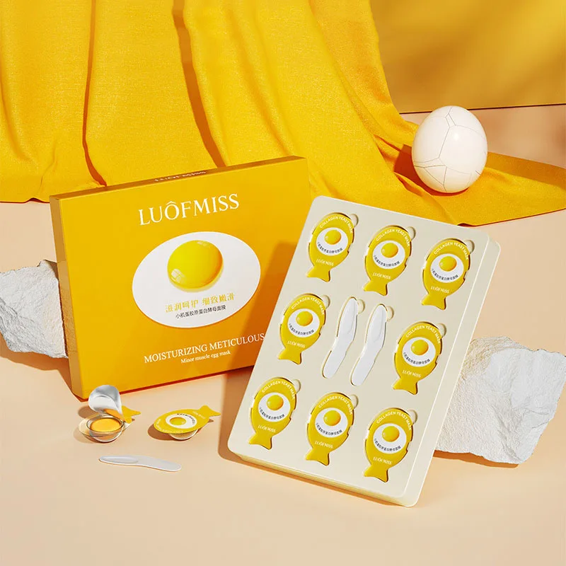 Яйцо коллаген дрожжи нежное увлажнение питает и увлажняет кожу усиливает ее