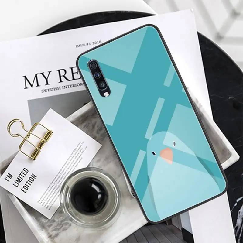 

Cartoon Bird Glass Phone Case Back Shell For Xiaomi Redmi Note 7 5 4 6 6A Mi 8SE 8 6 Lite Mix 2 2s Note 3 Cover