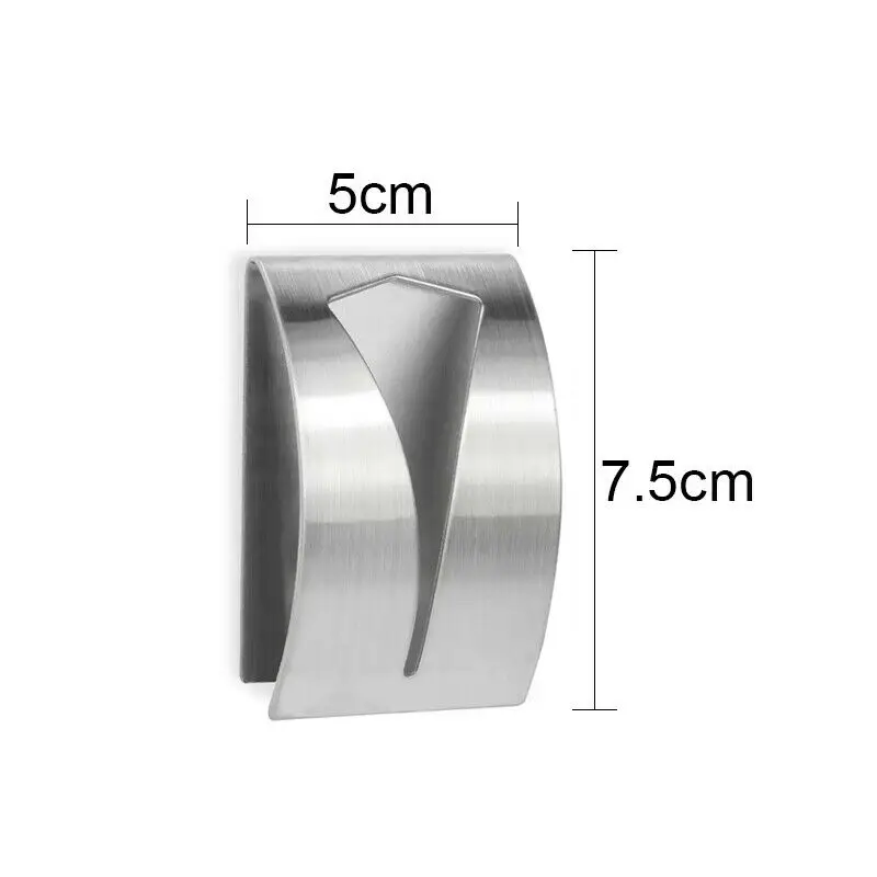 

2pcs New Push In Wash Tea Towel Clips Holder Grip Hook Self Adhesive Household Kitchen Cloth Clip Bathroom Towel Holder Rack