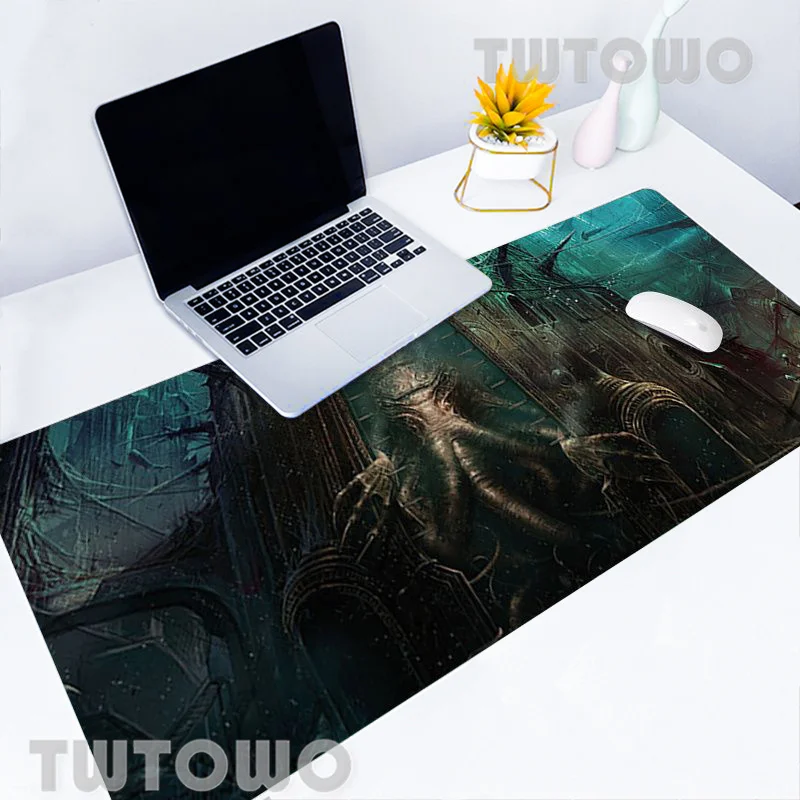9040 cm mouse pad gamer computer hd new large desk mats keyboard pad cthulhu laptop office gamer soft natural rubber mice pad free global shipping