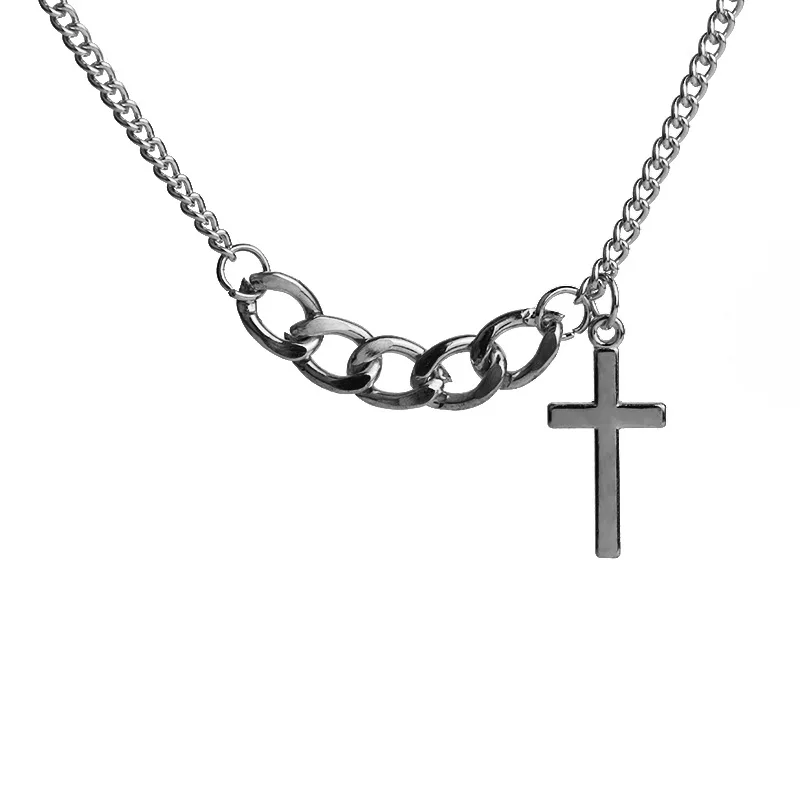 Ожерелье простое асимметричное в стиле Панк цепь Чокер ожерелья для женщин