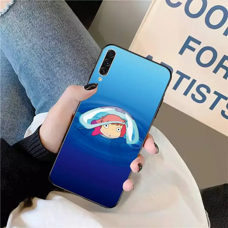 

Japan anime Ponyo on the Cliff Phone Case For Samsung galaxy A S note 10 7 8 9 20 30 31 40 50 51 70 71 21 s ultra plus
