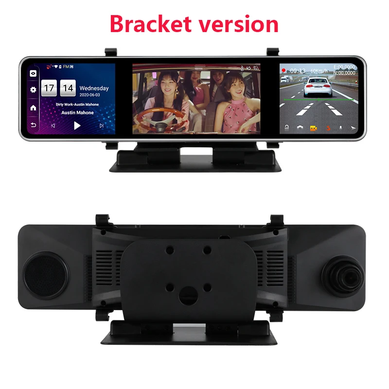 Зеркало видеорегистратор Jansite автомобильная двойная камера заднего вида на Android